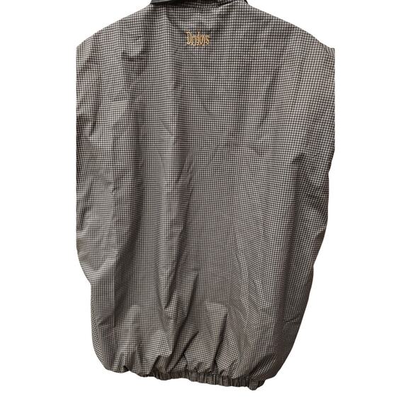 DryJoys by FootJoy Performance Rain Vest L Houndstooth Black Gray Windproof EUC - Picture 3 of 8